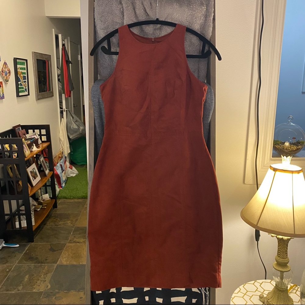 Zara - Sleeveless Faux Suede Dress